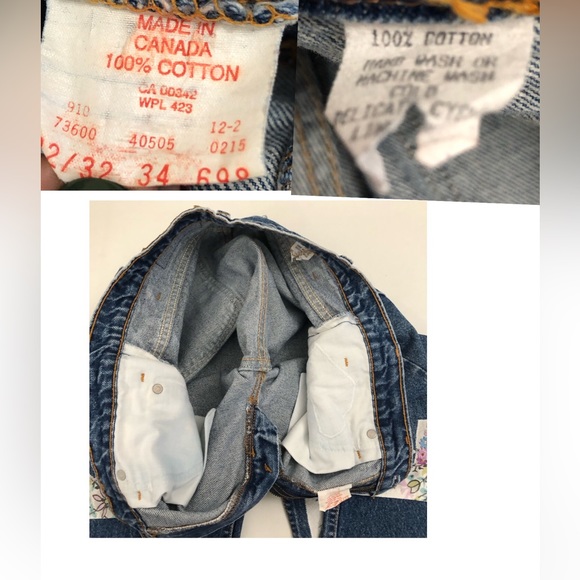 VTG Levis Orange Tab 505 Sz 30 ReDone Ankle Jeans - Picture 14 of 14